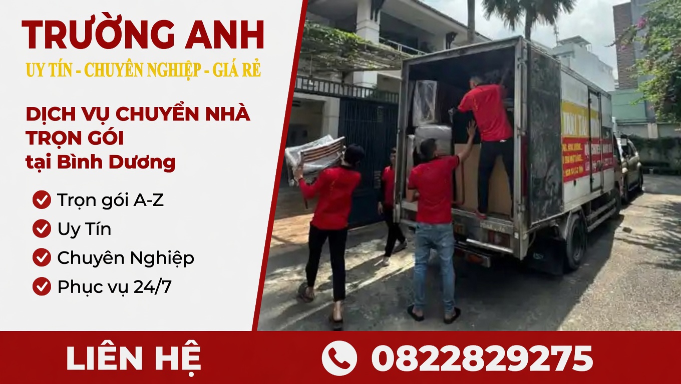 chuyển nhà trọn gói tại Bình Dương giá rẻ
