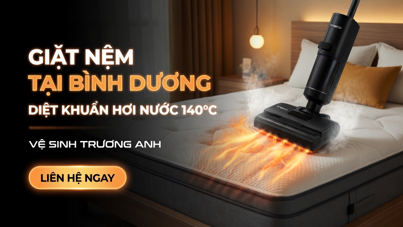 dịch vụ giặt nệm tại Bình Dương
