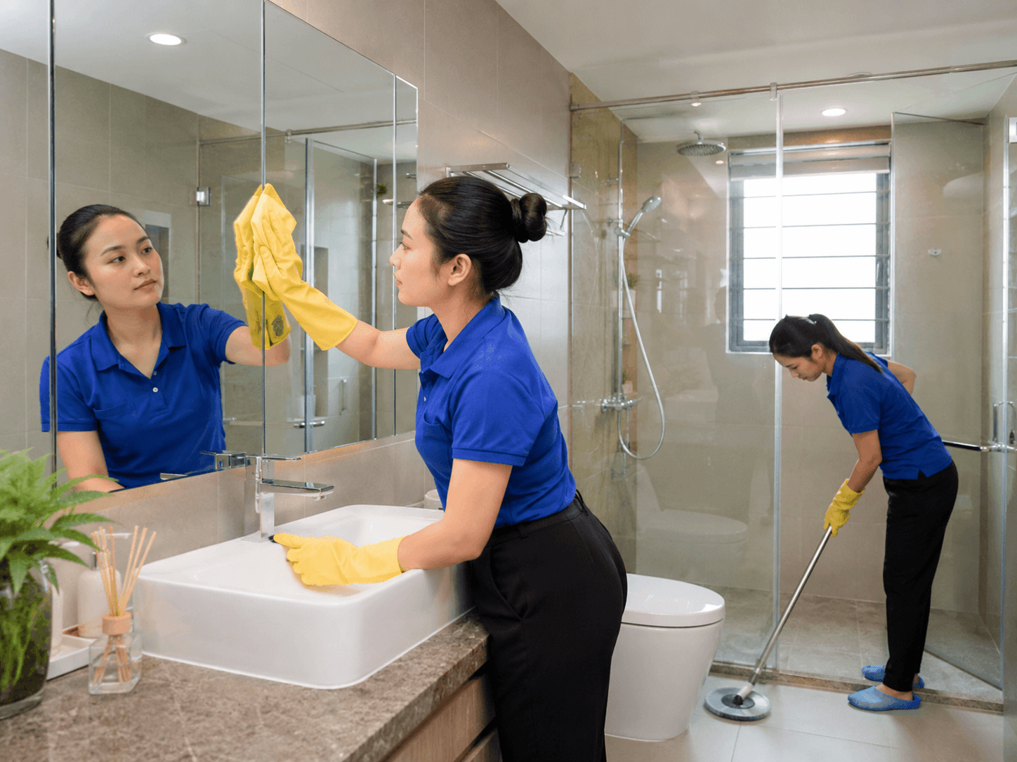 Dịch vụ dọn dẹp nhà theo giờ tại Thanh Hóa thay ga giường hút bụi phòng ngủ