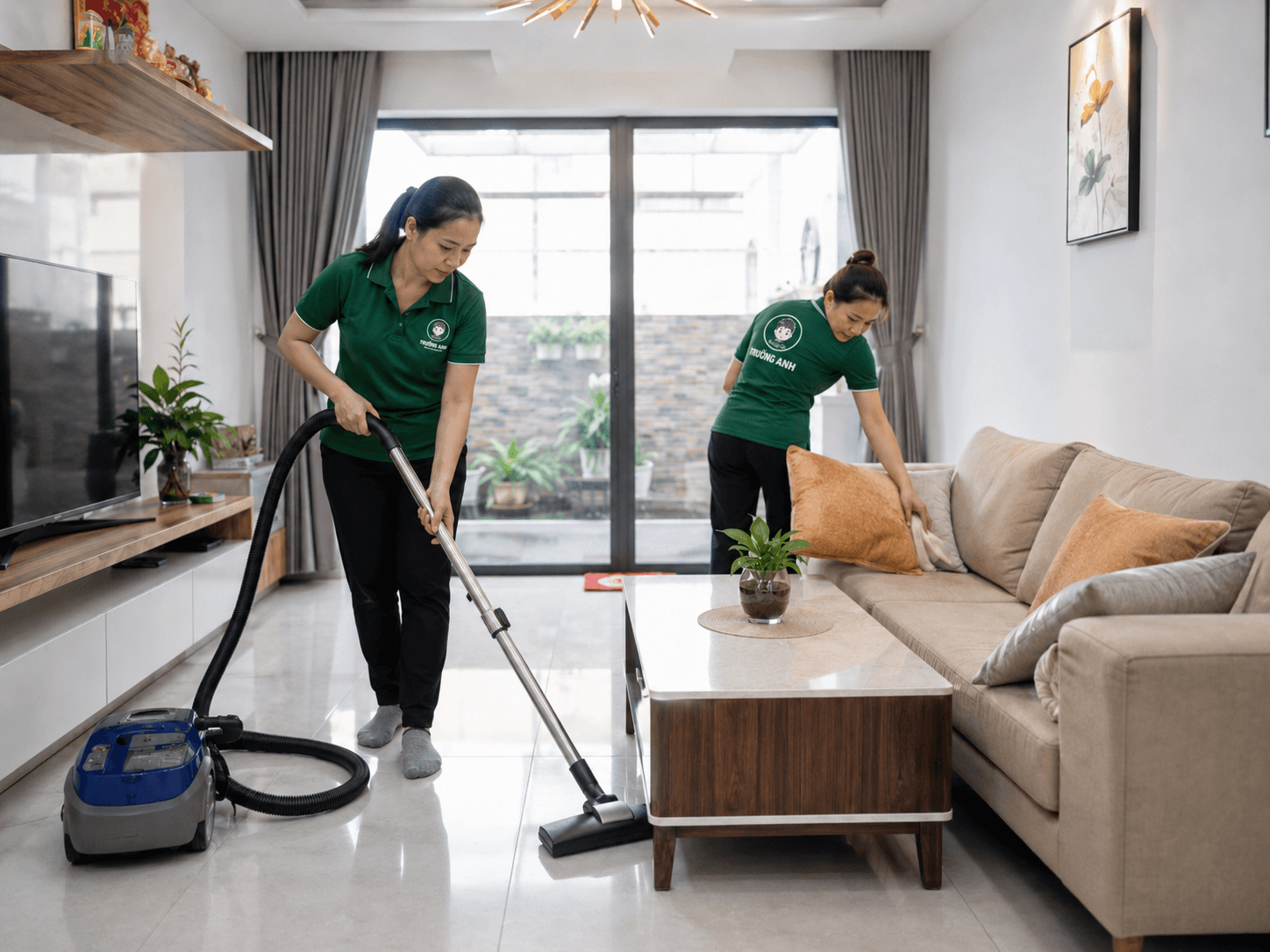 Dịch vụ dọn nhà theo giờ tại Bình Dương đội ngũ Trường Anh tổng vệ sinh nhà ở chuyên nghiệp tận tâm