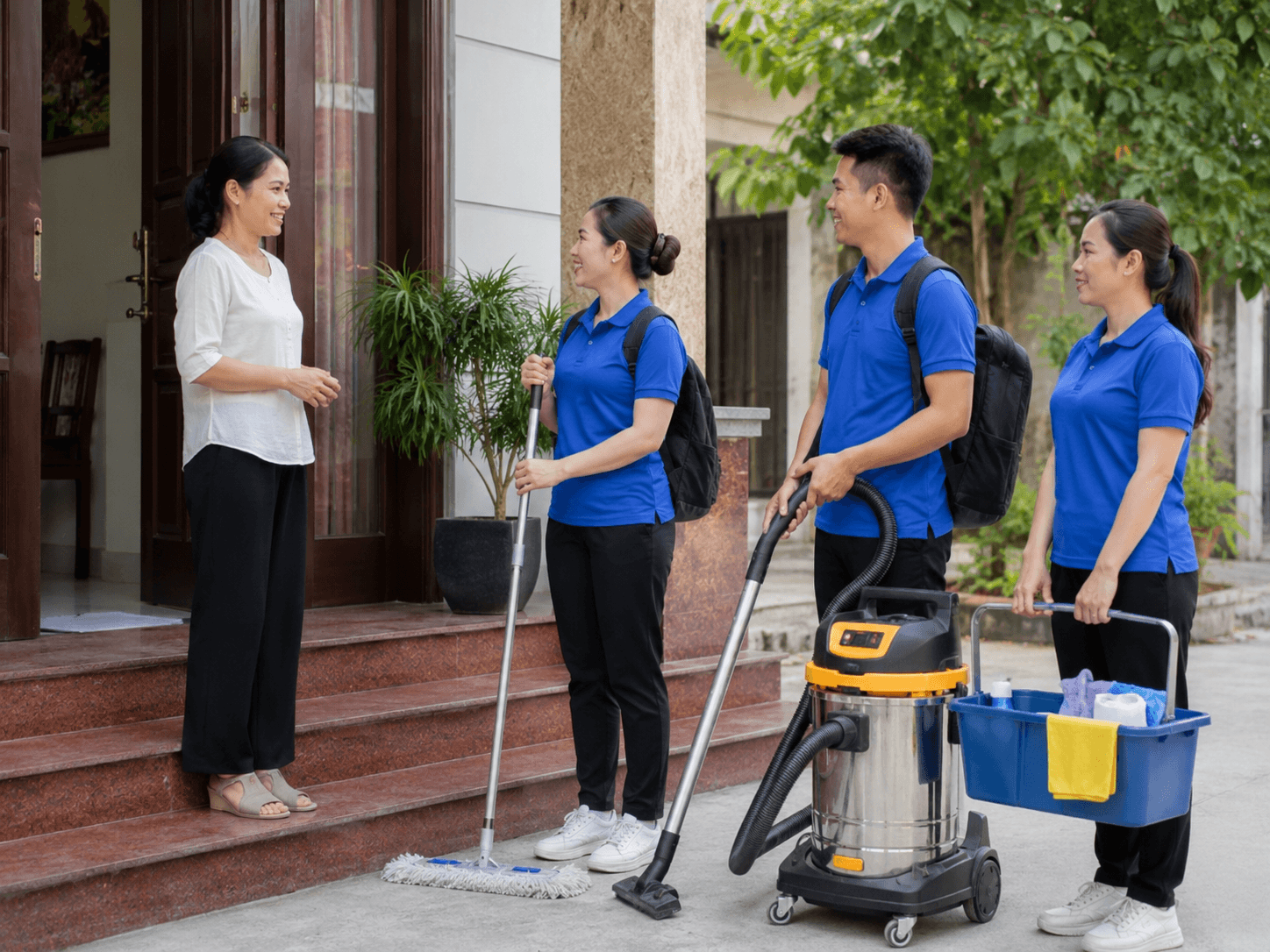 Dịch vụ dọn nhà theo giờ tại Thanh Hóa chuyên nghiệp lau dọn phòng khách sạch sẽ