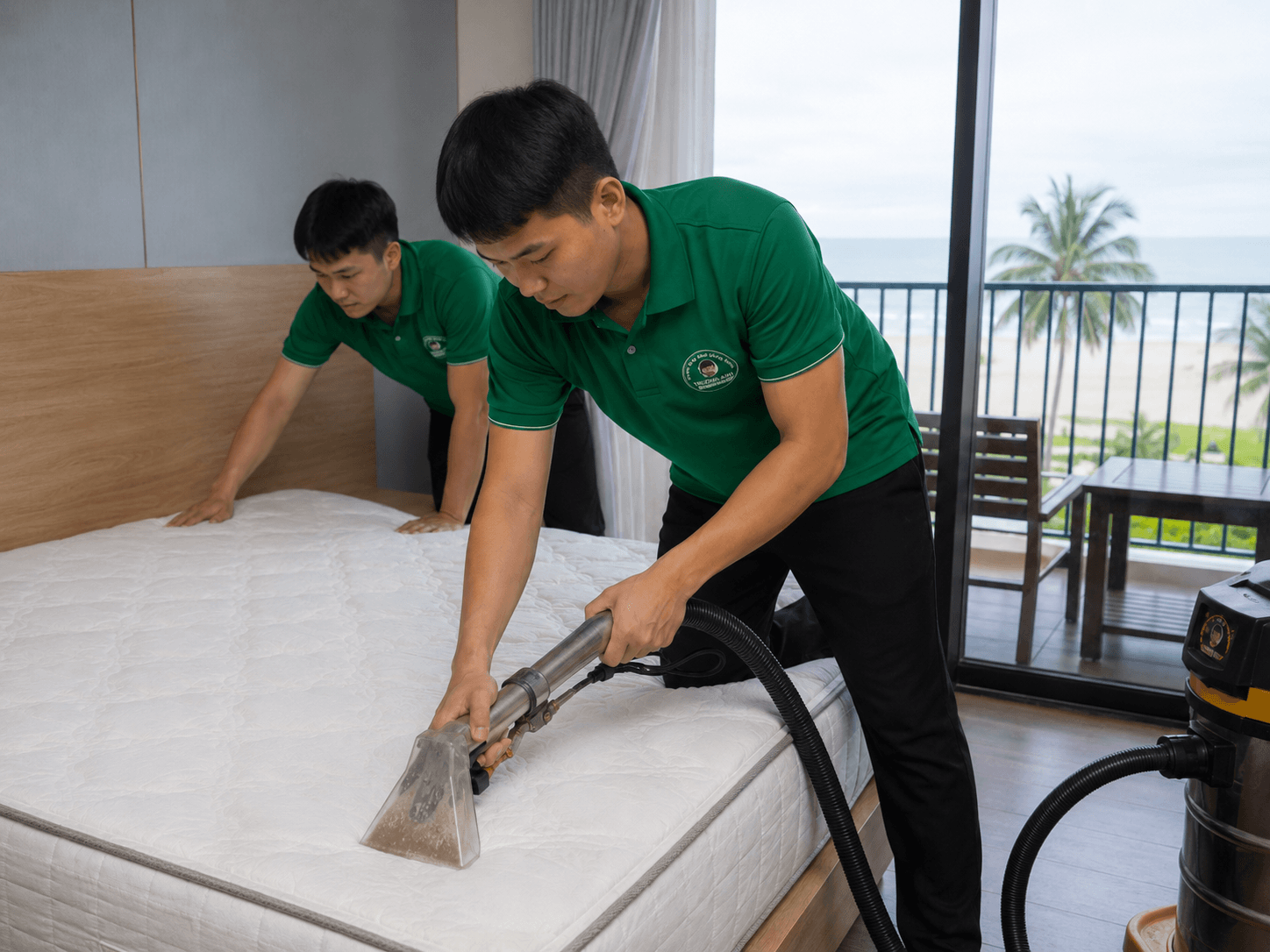Giặt đệm tại Hải Tiến bằng máy chuyên dụng