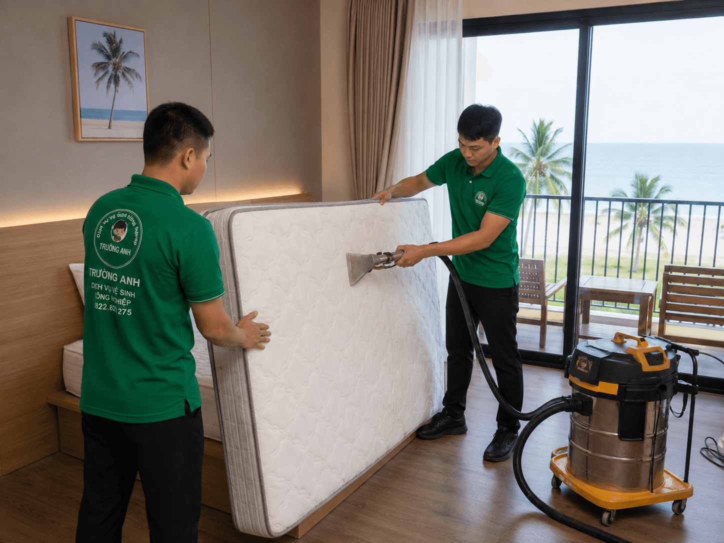 Dịch vụ giặt đệm tại Hoằng Hóa và Hải Tiến Thanh Hóa