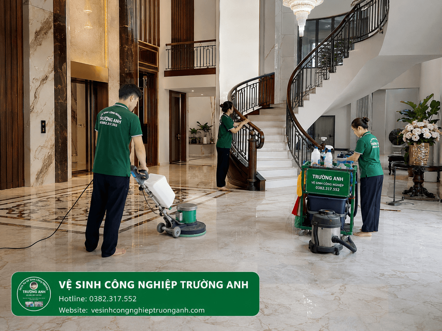 Dọn biệt thự tại Thanh Hóa bằng đội vệ sinh công nghiệp chuyên nghiệp