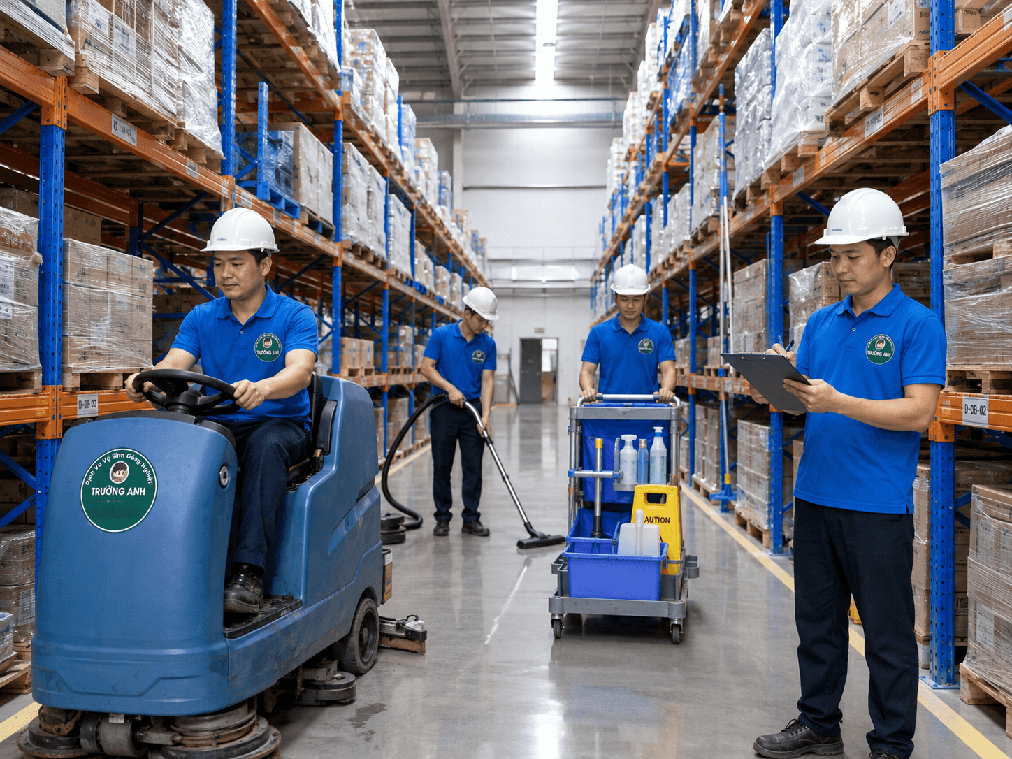 Vệ sinh kho bãi xưởng sản xuất tại Bỉm Sơn Thanh Hóa